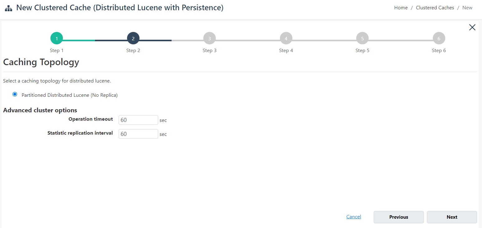 Distributed Lucene with Persistence Cache Step 2