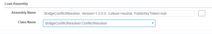 Select the conflict resolver assembly