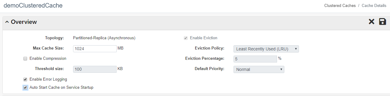 Eviction Configuration Web