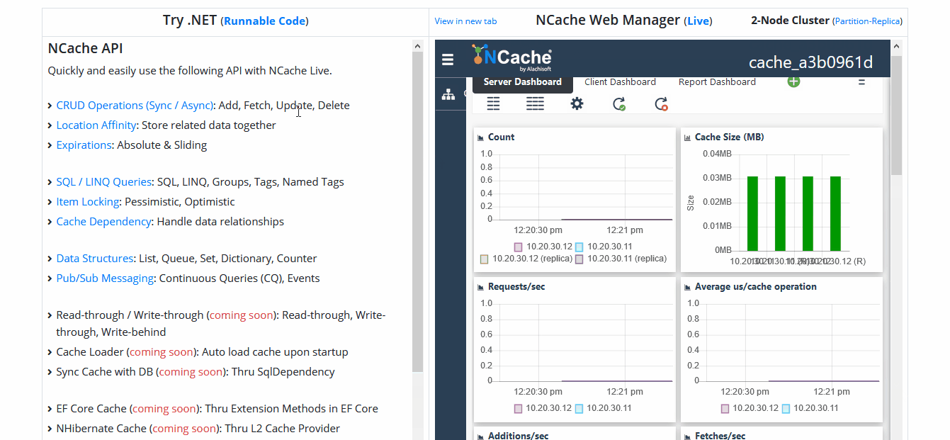 NCache Live Code Monitoring