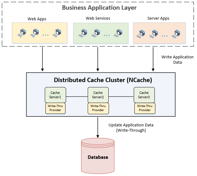 Update Application data using Write-Through