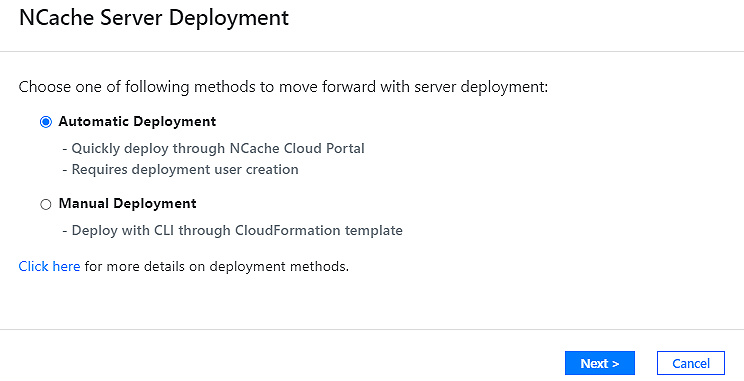 NCache Deployment Methods