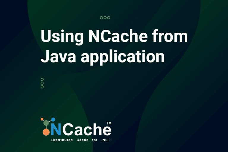 Using NCache from Java application