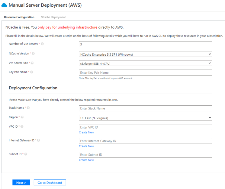 Manually Configuring Resources in AWS