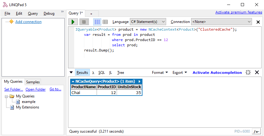 Intégration LINQPad