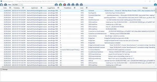 NCache Log Viewer