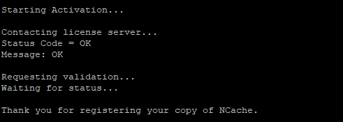 NCache .NET Core Reactivate