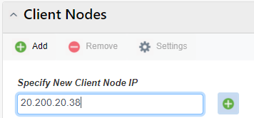 Enter Client Node Ip Web