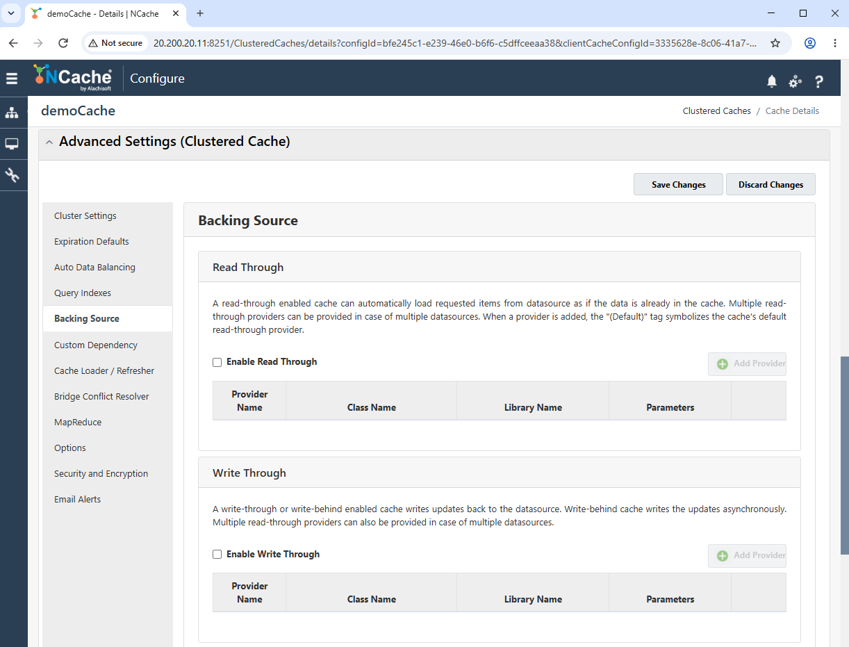 Backing Source Providers