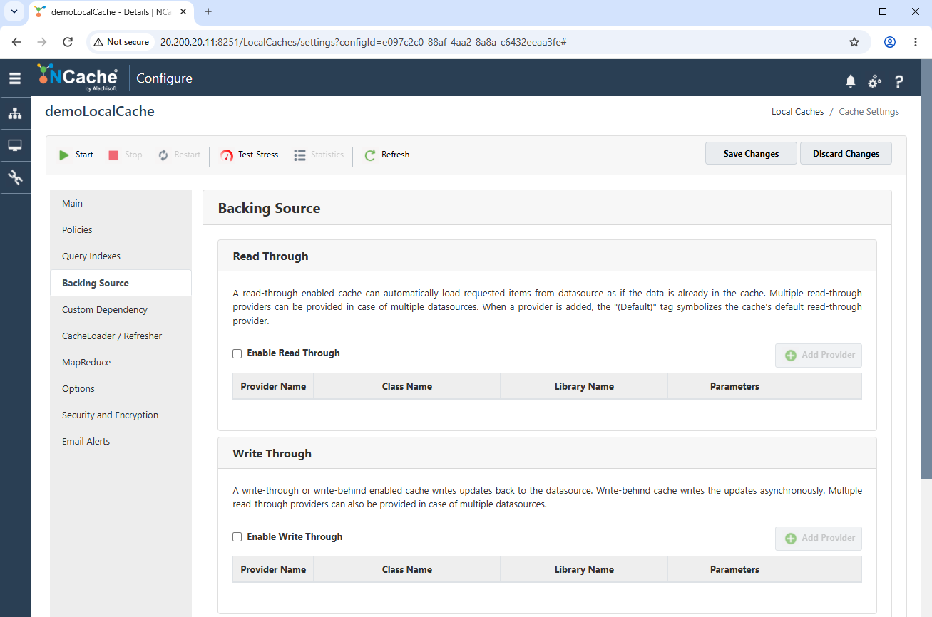 Local Cache Backing Source Providers