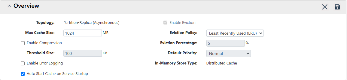 Edit Auto start cache on boot
