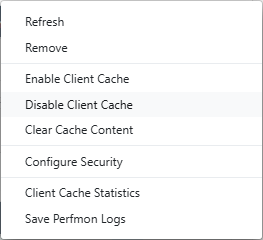 Disabled Client Cache Web