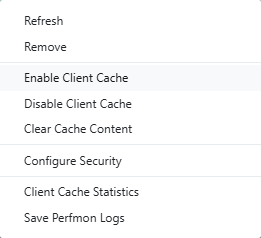 Enable Client Cache Web