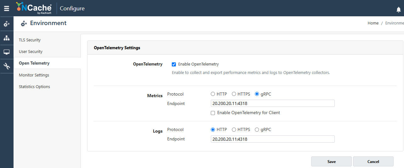 Configure OTel