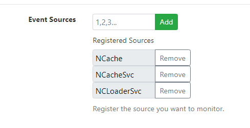 Add Event Sources