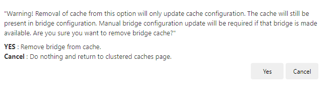 Leave Bridge from Cache