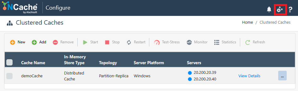 Settings Button