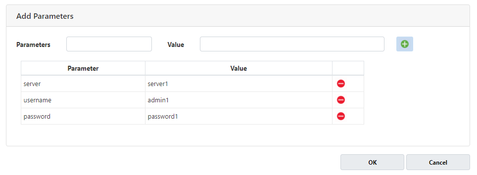 NCache Management Center Custom Dependency Add Parameters