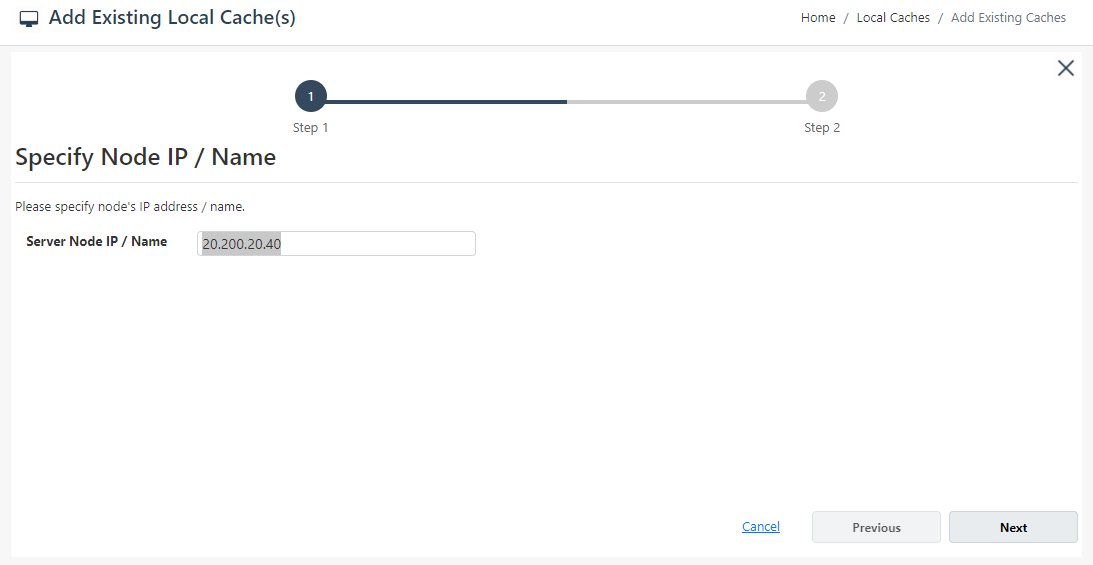 Specify Node IP Web