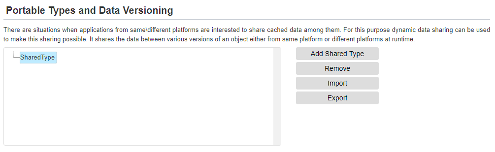 Add Shared Types for Portable Data Sharing