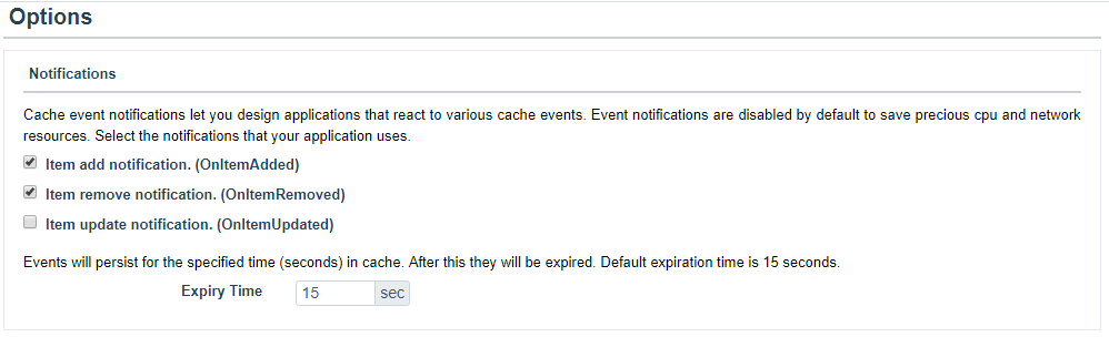 Cache Level Events Web