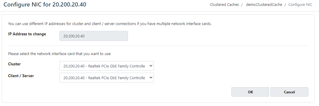 Bind Client Server NIC Web