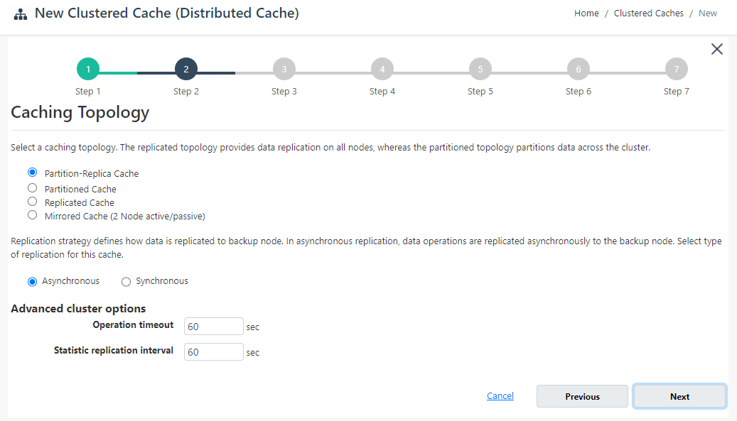 Select Caching Topology Web