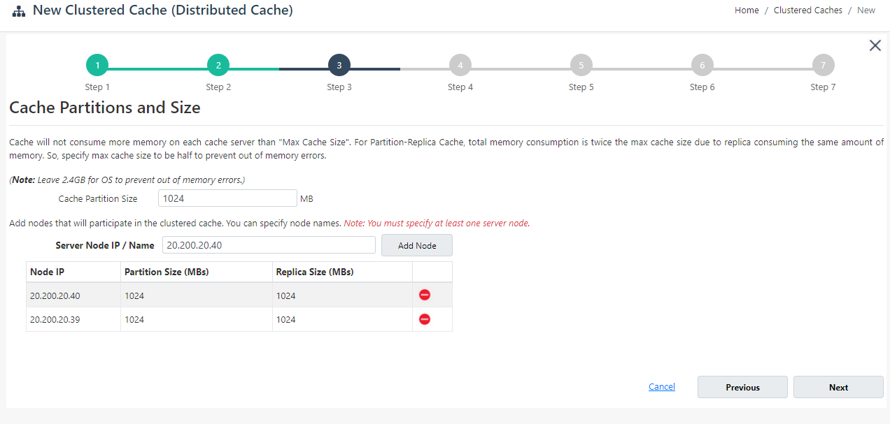 Cache Size Clustered Cache Web