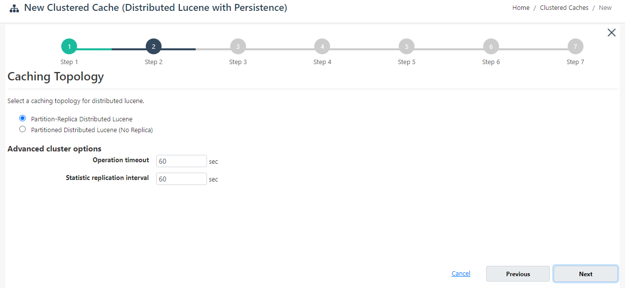 Seleccione la topología de almacenamiento en caché para Distributed Lucene Cache Web