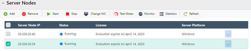 Server Node Removed Web