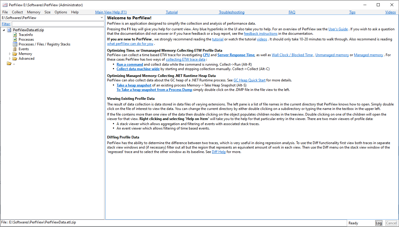PerfView ZIP File