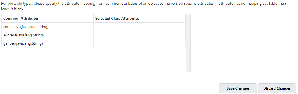 Select common attributes