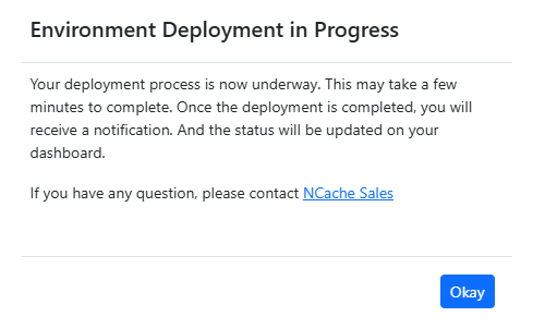 Environment Deployment Progress Prompt