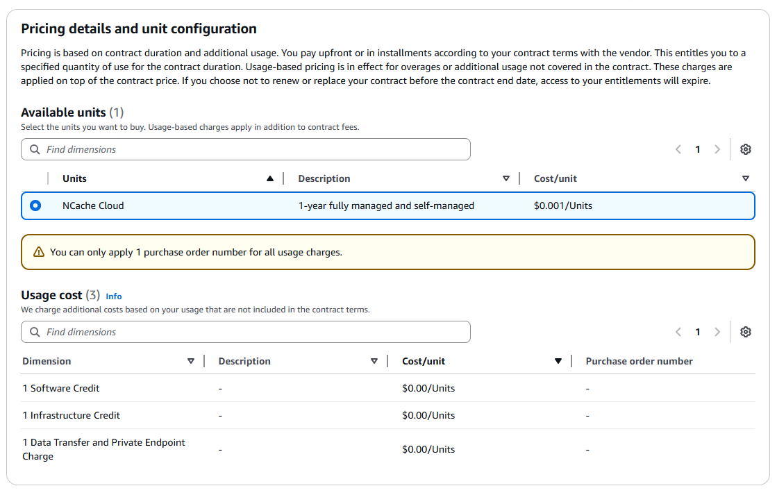 Pricing Details and Unit Configuration