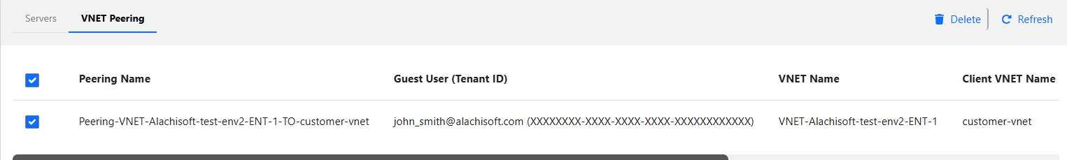 VNET Peering Delete