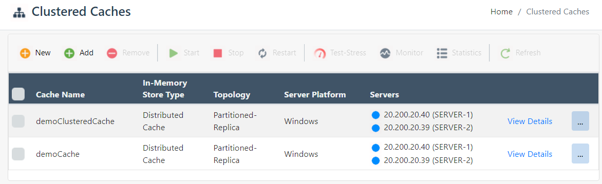 Monitor using NCache Management Center