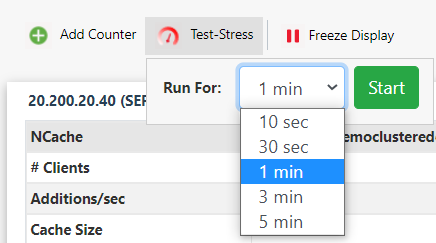 NCache Simulate Test Stress Data