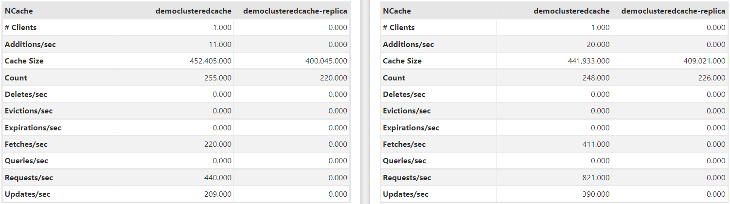 Show NCache Statistics