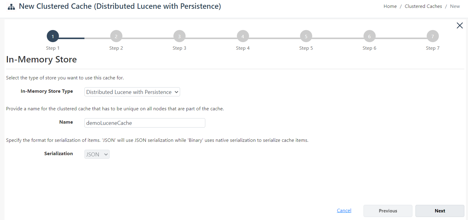 Distributed Lucene Cache Step 1