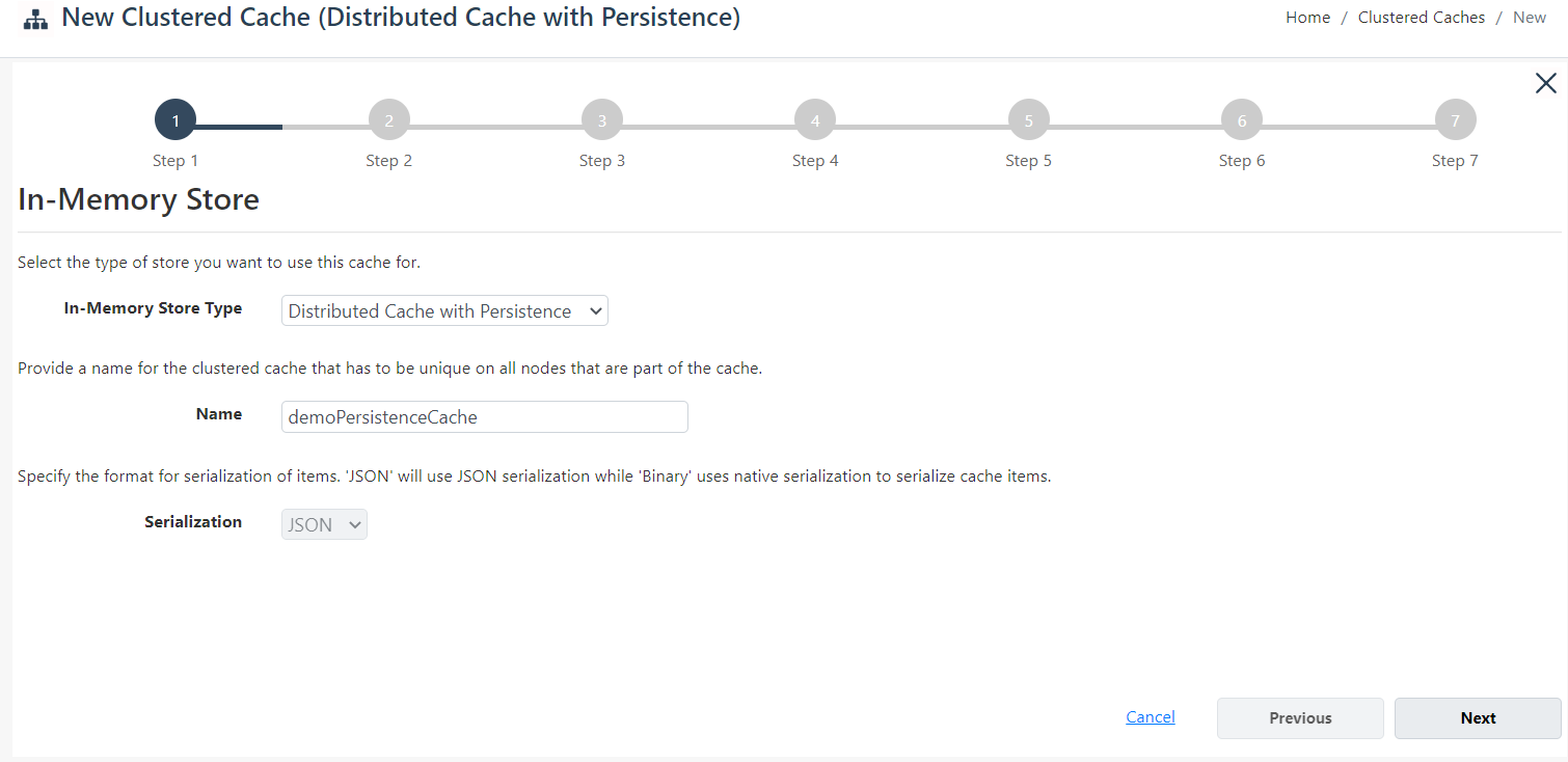 Create Persistent Cache Web