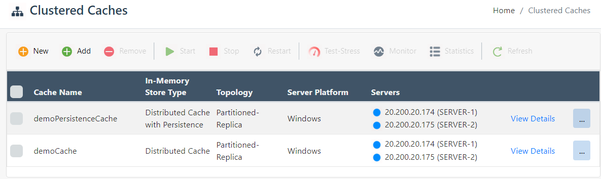 Create Persistence Cache Web