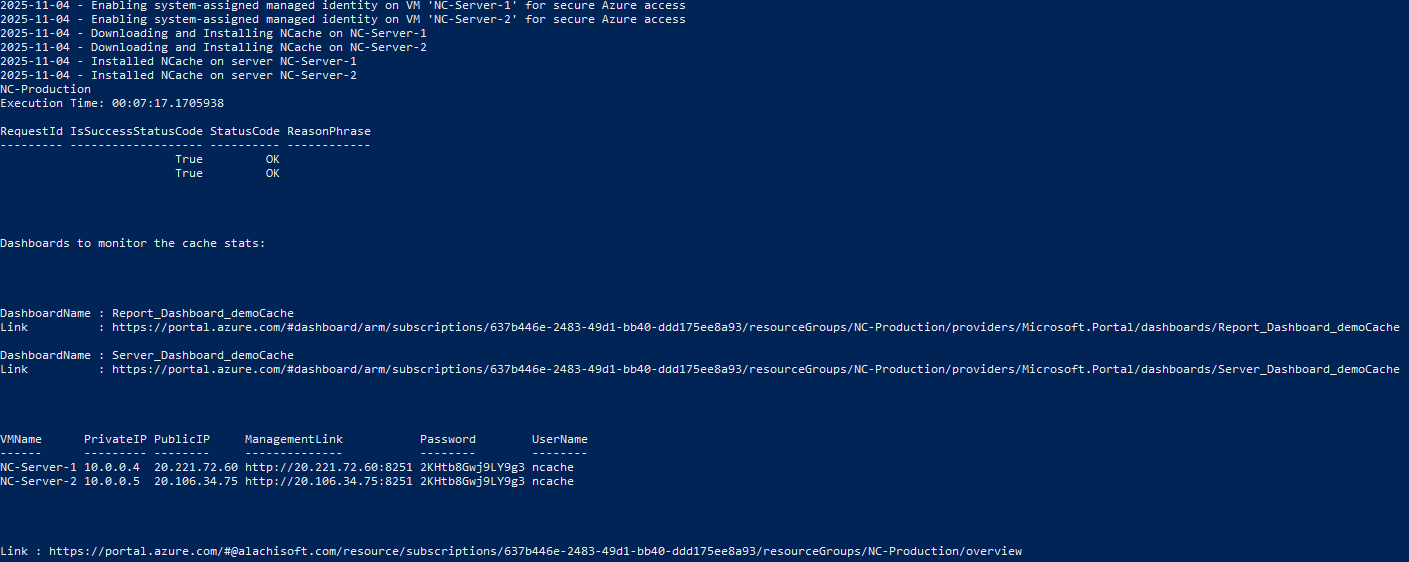 New Environment Output