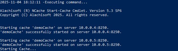 Start Cache Output