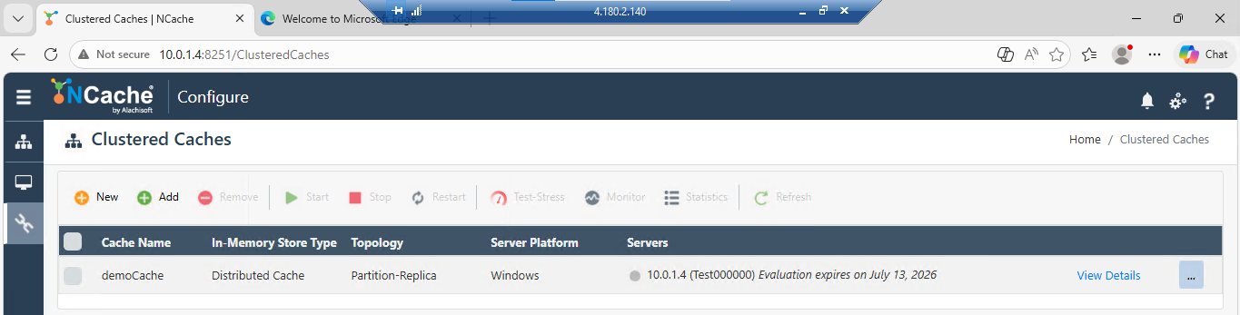 Management using Public IP with Management Port