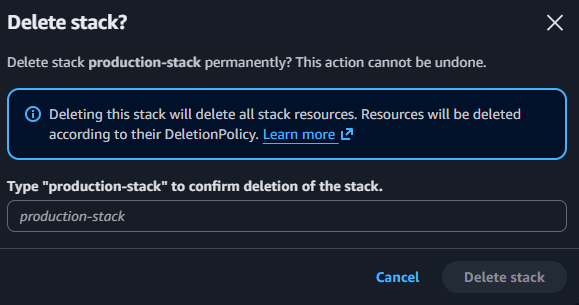 Delete Confirmation