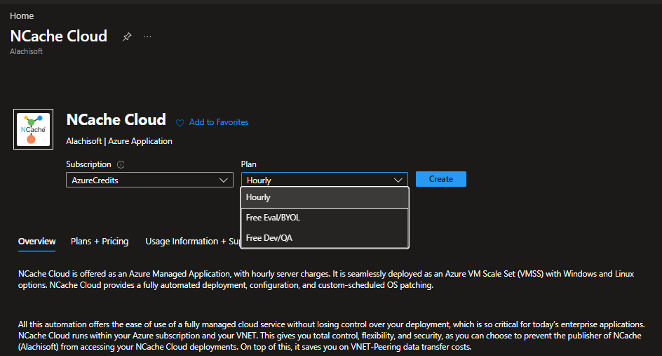 Azure MarketPlace