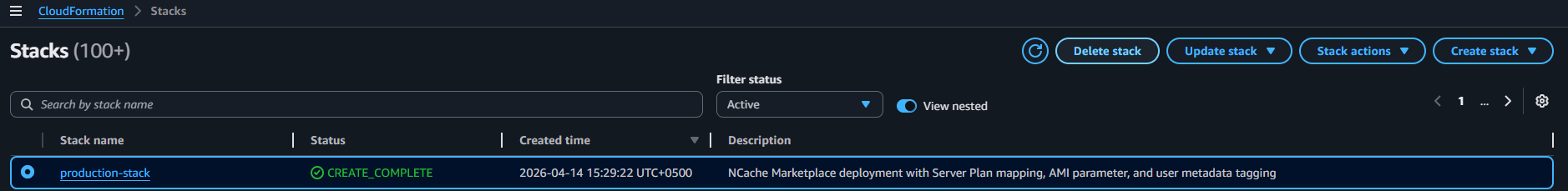 Delete Stack