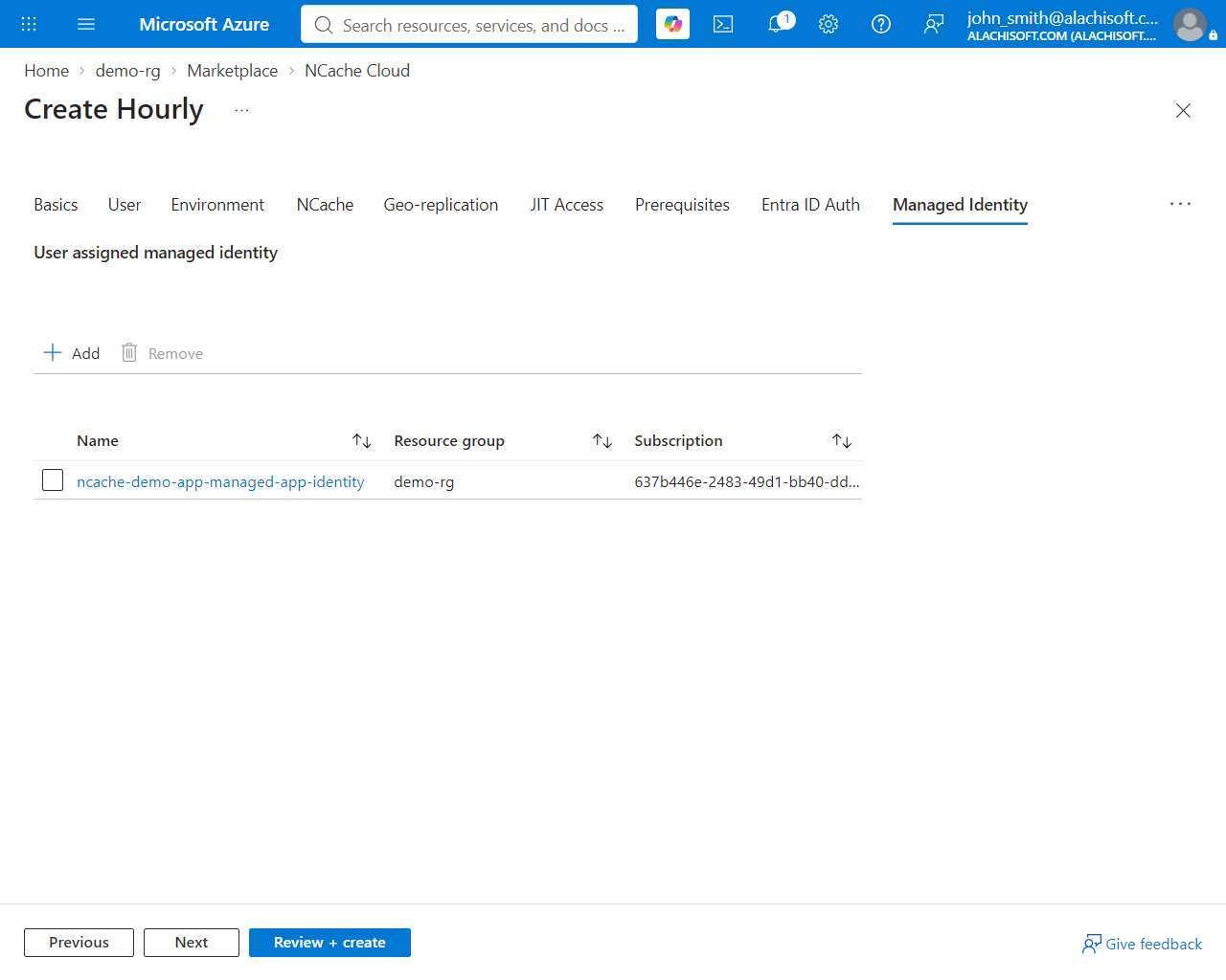 Adding Entra Managed App Identity