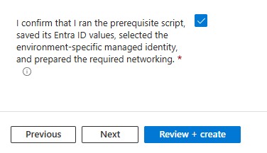 Prerequisites Script Confirmation