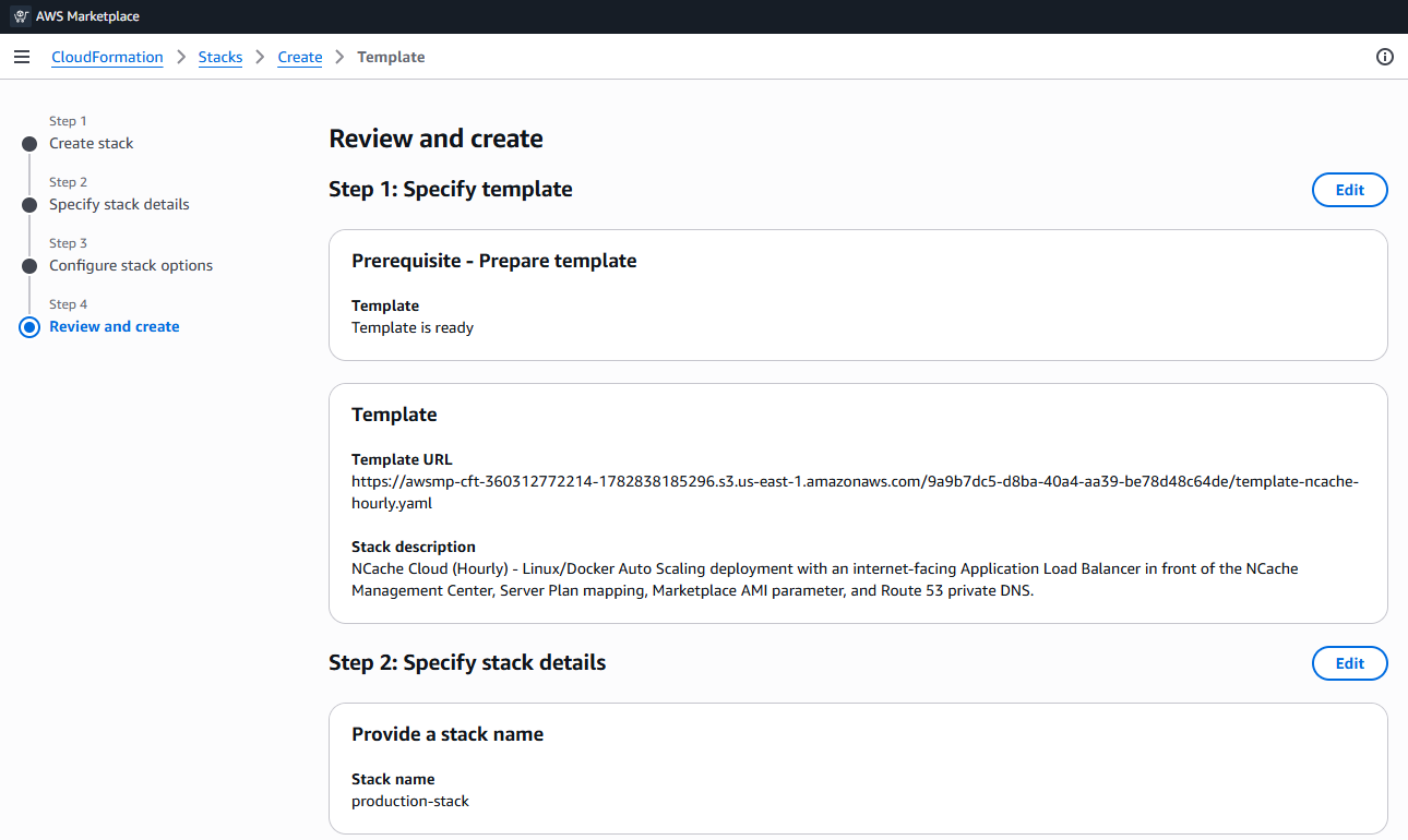 Review and Create